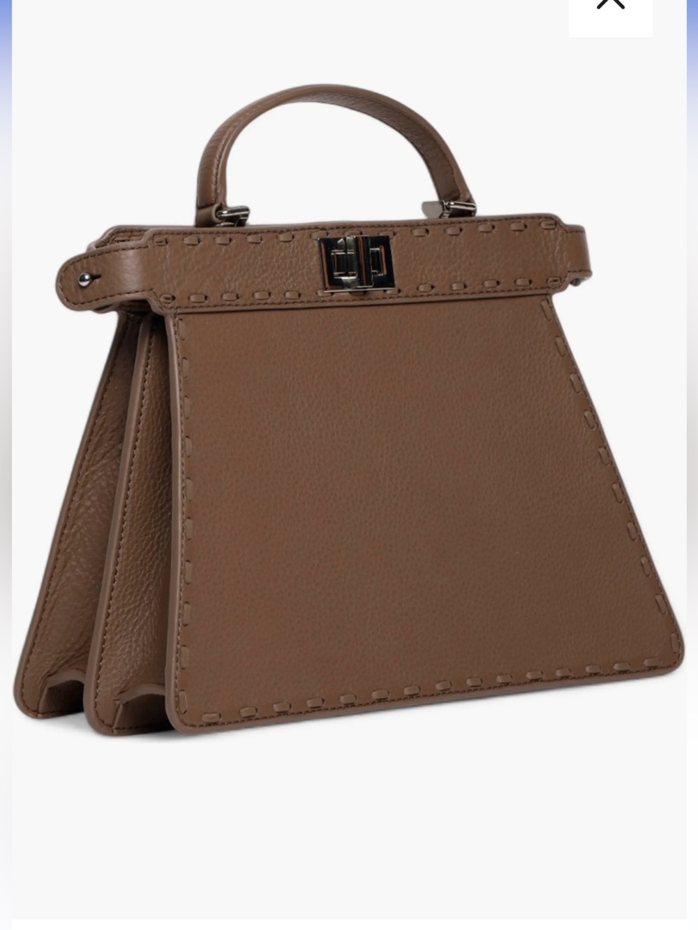 Walter Baker Reed Leather Satchel brown Cedar crossbody strap